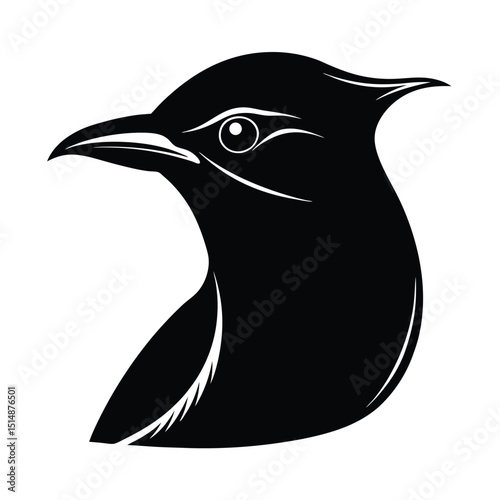 Cedar Waxwing Head Sleek And Smooth