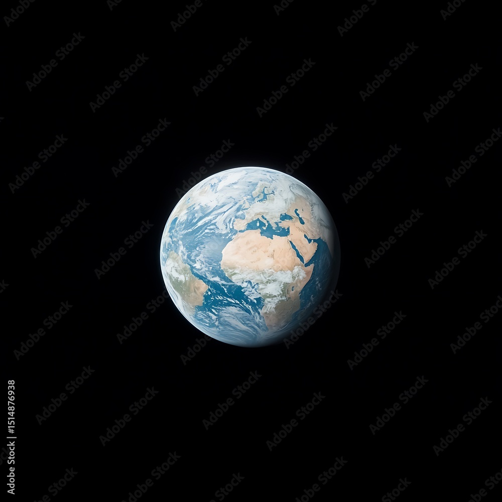 Fototapeta premium Earth from Space Blue Planet.