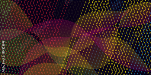 Vibrant wavy lines created by halftone patterns. wavy abstract lines background.