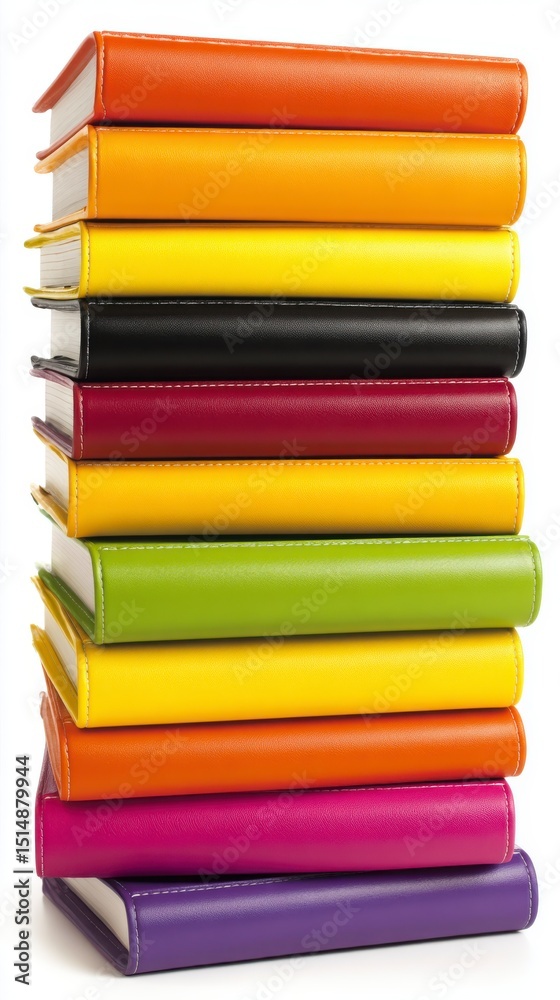 custom made wallpaper toronto digitalStack of Colorful Notebooks in Various Bright Shades Arranged Neatly for Office or Study Use