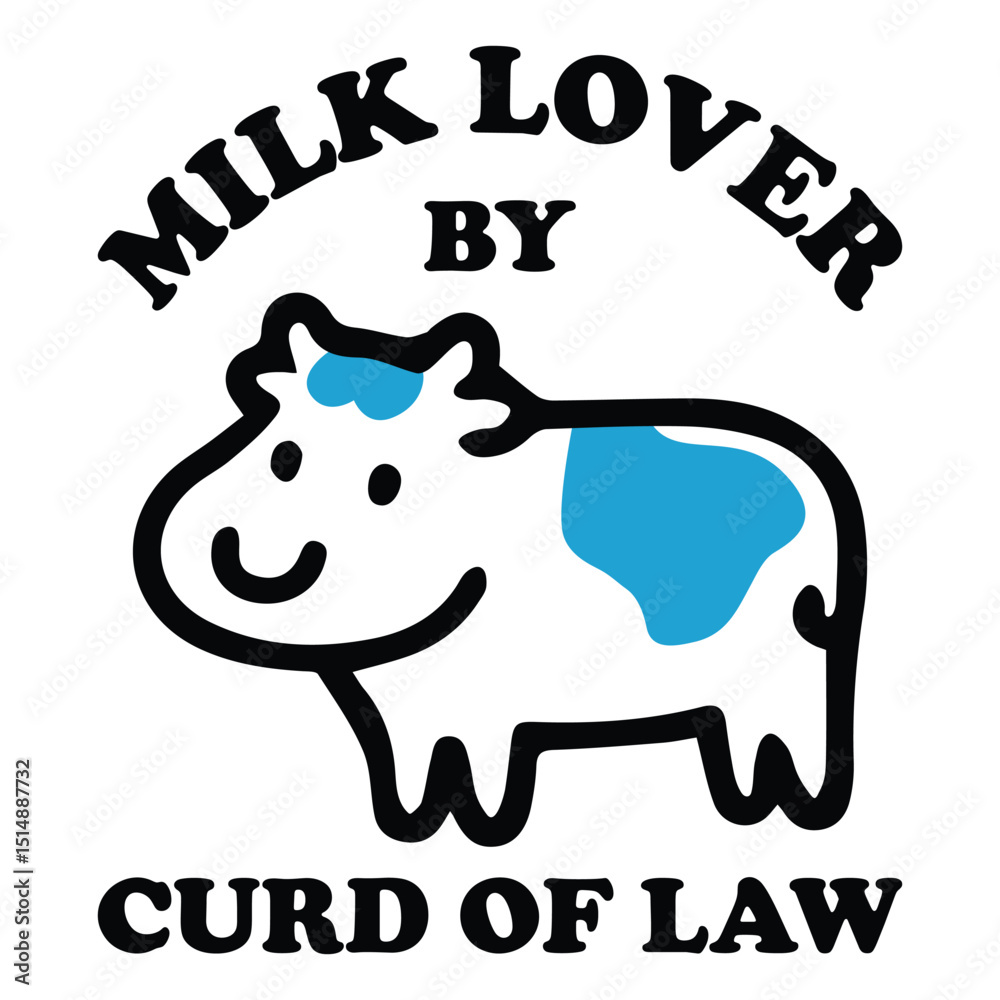 Obraz premium Milk lover by curd of law