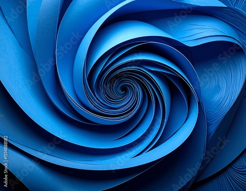 Abstract blue spiral design (1)