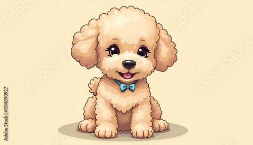 Cartoon Poodle Dog