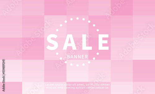 Cute pink background with checkered pattern.