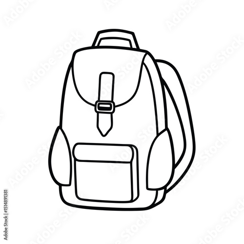Hiker Backpack Sketch