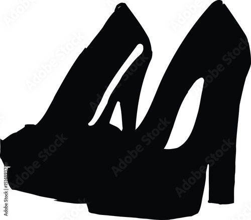  Set of Stylish Sandal Silhouettes - Vector Illustrations for Summer Footwear