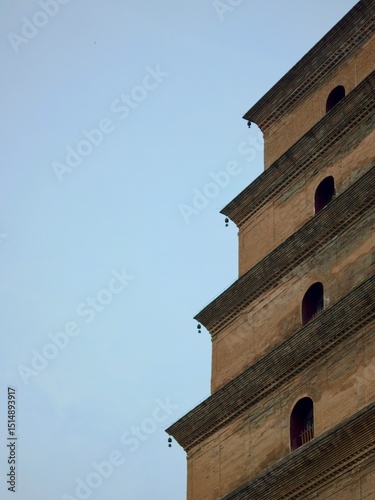 Giant Wild Goose Pagoda in Xi'an，China