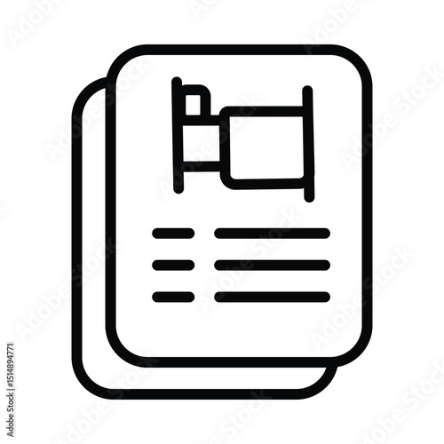 Hotel Outline icons pack
