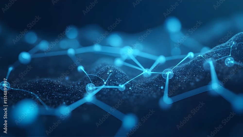 Obraz premium Abstract Medical Technology Background Blue Innovation in Medicine