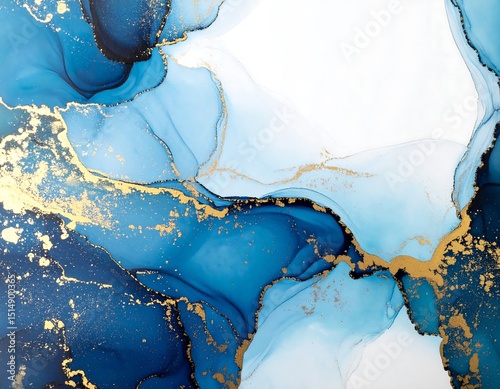 Abstract flowing colours