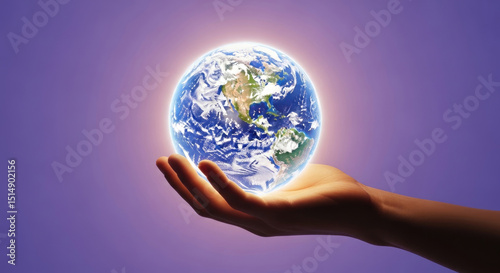Protecting our precious Earth fragile yet resilient a beacon of hope for generations to come