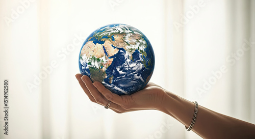 Protecting our precious Earth a symbol of hope and unity for a sustainable future