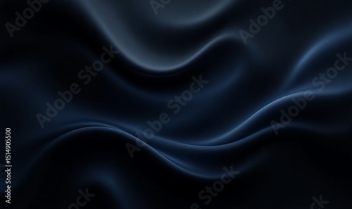 Wallpaper Mural Abstract flowing wave background with gradient of charcoal, midnight blue, and graphite black, soft curved layers in clean high-resolution layout Torontodigital.ca