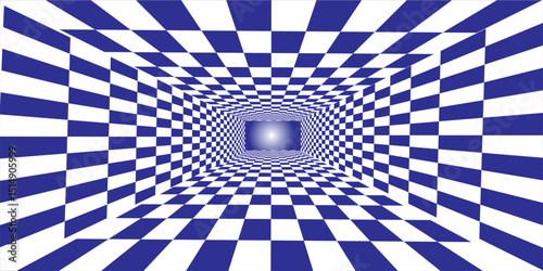 Blue and white checkered pattern, checkerboard seamless pattern. vector Eps 10