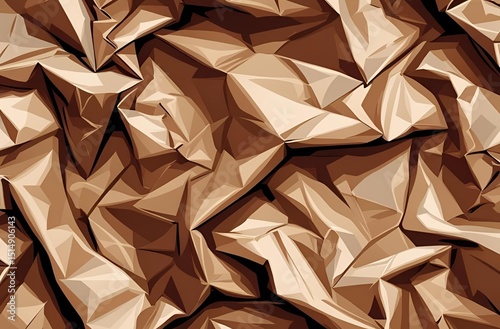 Vintage brown crumpled paper texture background ideal for retro design crafts packaging and digital artwork

