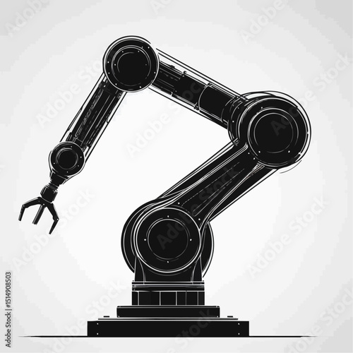 robotic hand drawn illustration
