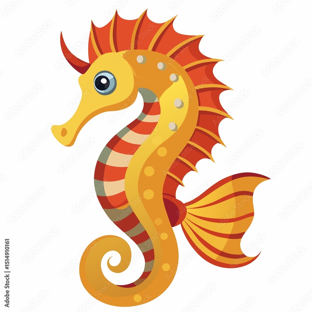 Fototapeta premium Seahorse isolated on white background