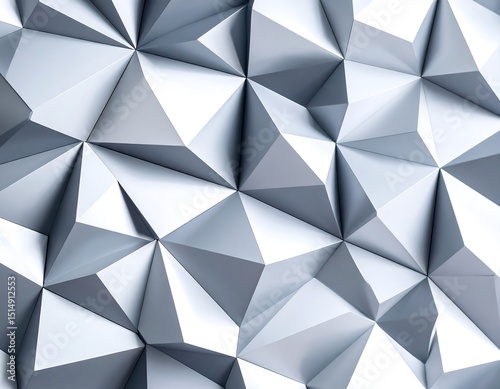 Abstract geometric pattern of light gray triangles