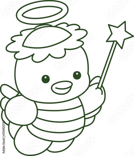 Outline of Kawaii japanese mythology Kappa sticker cute.
Coloring pages of Cute kappa mascot ghost japanese.