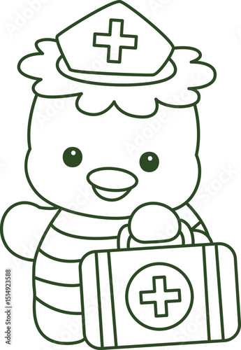 Outline of Kawaii japanese mythology Kappa sticker cute.
Coloring pages of Cute kappa mascot ghost japanese.