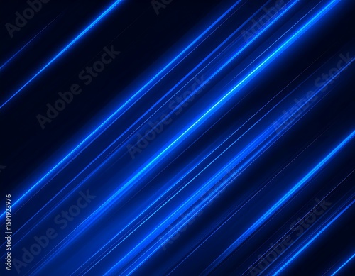 Abstract glowing blue diagonal lines