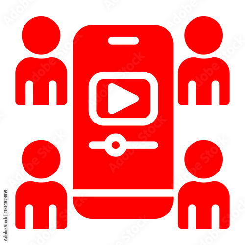 mobile marketing icon