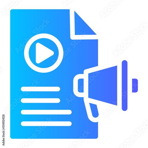 Content Marketing — a blog post or article being written icon	