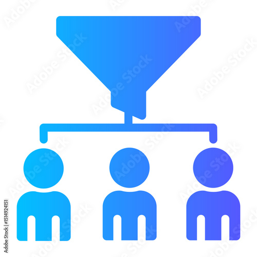 Conversion Rate Optimization — funnel turning visitors into customers icon	