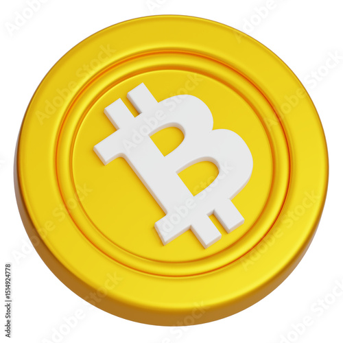 Bitcoin Icon 3D