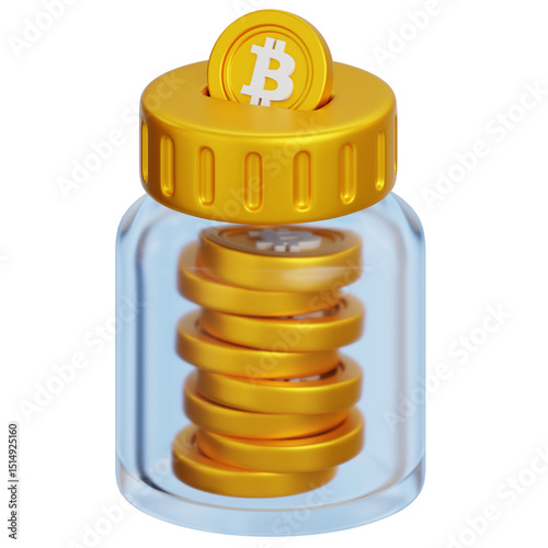 Bitcoin Icon 3D
