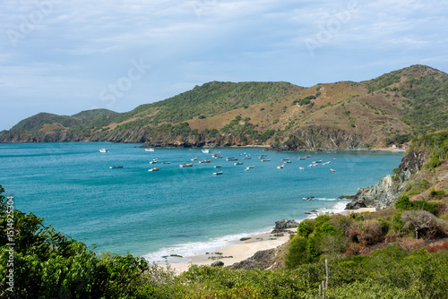 Fototapeta Naklejka Na Ścianę i Meble -  Manzanillo Beach at Margarita Island, Venezuela. Manzanillo beach is located to the North of Margarita Island and it is usually a place of fishermen
