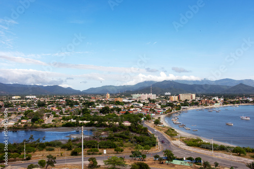 Landscape of Juan Griego bay,  Margarita Island, Venezuela