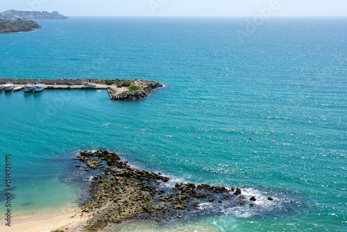 Aerial View of La Caracola Beach on Margarita Island, Venezuela