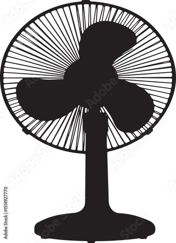 Table fan shape design