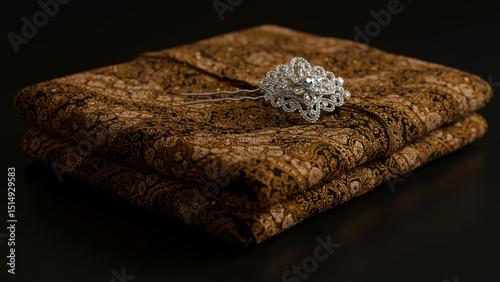 An elegant image accesories called konde on batik indonesia