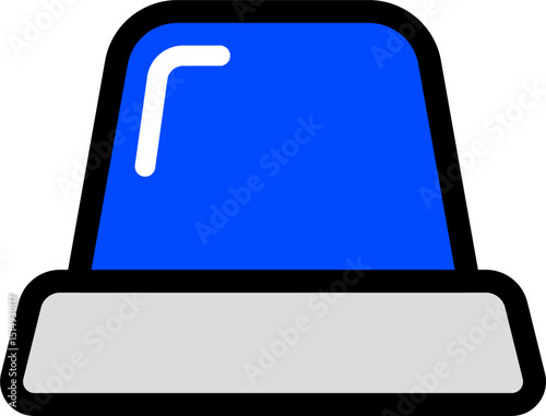 Siren Icon Blue Color For Safety