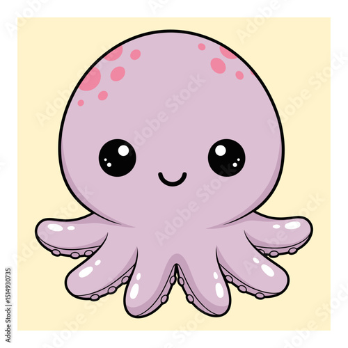 Charming Octopus Character for Kids 