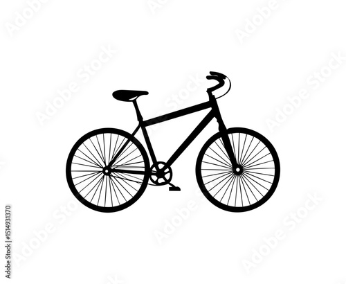 bicycle isolated on white background