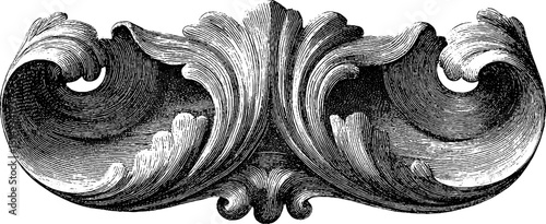 Elegant vintage spiral pattern design for decorative projects