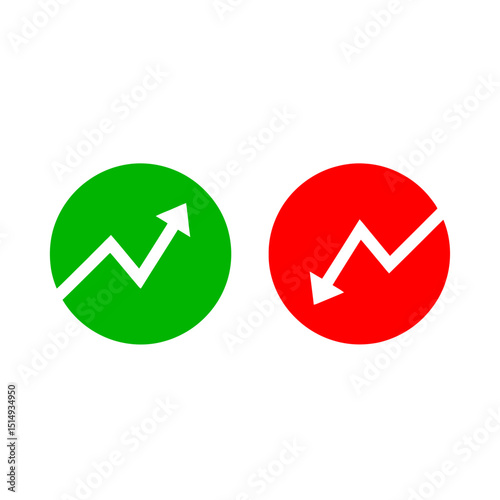 Free Download vector of positive and negative graphic arrows - GFXLoad