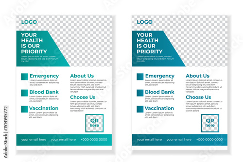 Medical flyer design layout