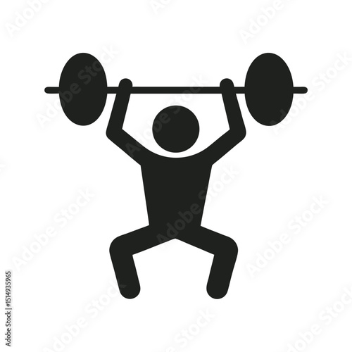Bodybuilder Working Out With Weights