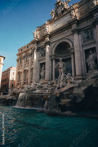 Trevi fountain rome italy