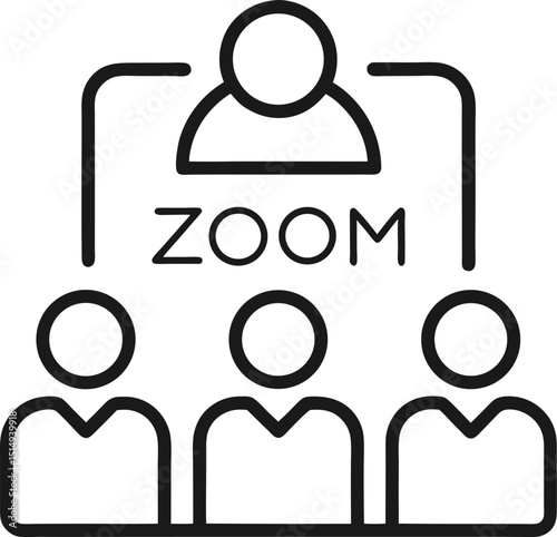 Zoom Meeting Interface - Online Video Conference & Remote Work

