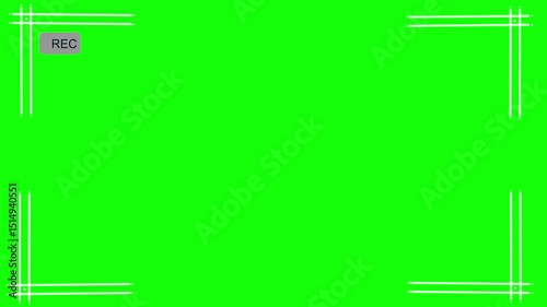 Camera Recording Screen Overlay with REC Icon – 4K Footage
