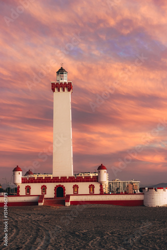 lighthouse at sunset