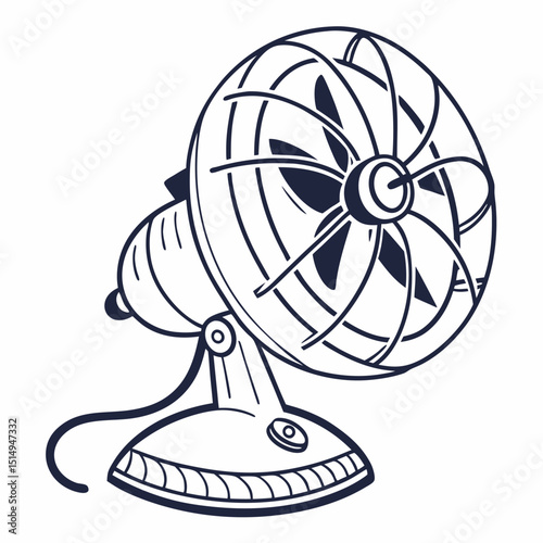 illustration of a fan