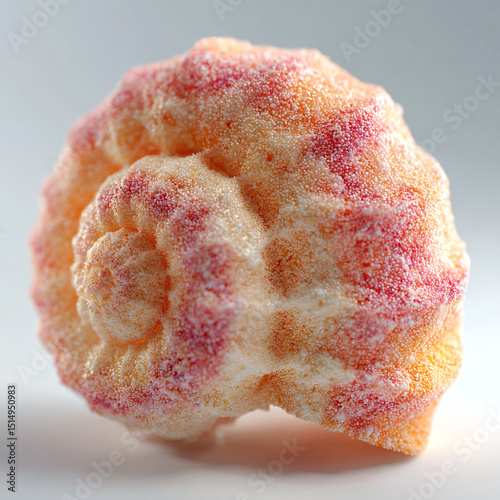 a close up of a doughnut with a bite taken out of it