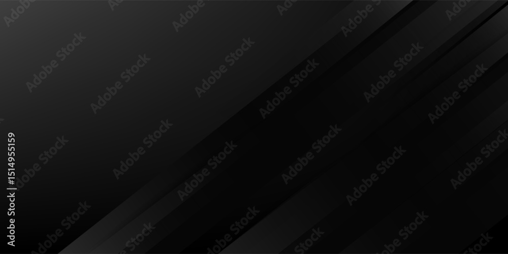 Black abstract background. Elegant dark diagonal shape elements. Modern luxury grey gradient graphic design. Black abstract background. Elegant dark diagonal shape elements. Modern luxury grey gradient graphic design.