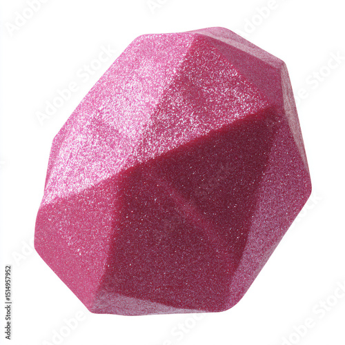 a pink object with a white background